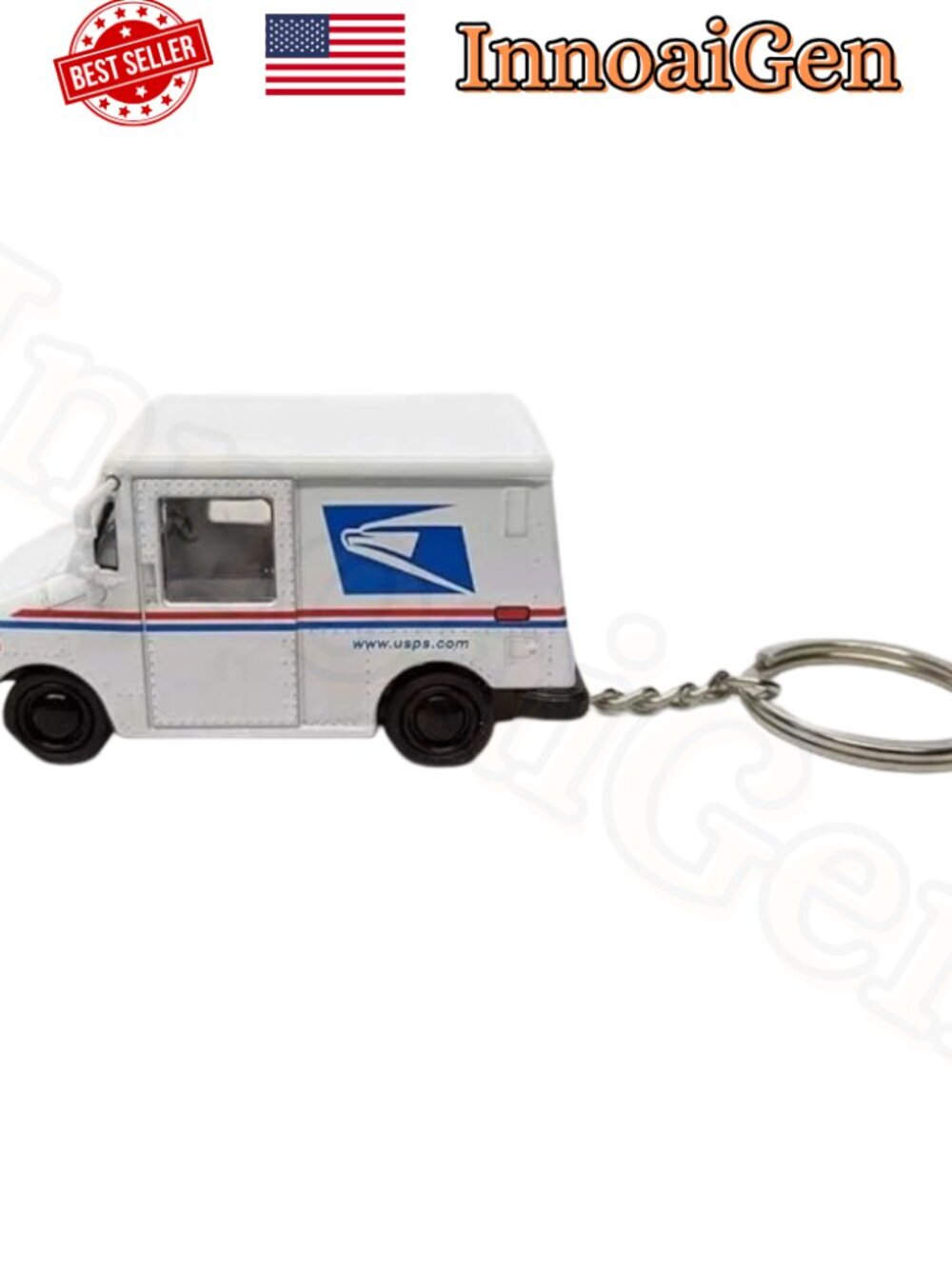 USPS LLV Mail Truck Keychain Diecast Collectible United States Postal Service - Picture 3 of 5